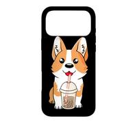 Carcasa para iPhone 17 Pro MAX Boba Milk Tea Corgi Dog Puppy Lover Kawaii Anime japonés