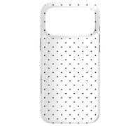 Carcasa para iPhone 17 Pro MAX Boho Tiny Polka Dot Rockabilly Lindo Negro y Blanco Polkadot