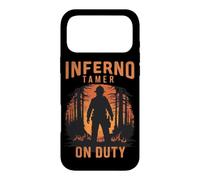 Carcasa para iPhone 17 Pro MAX Bombero de Tierra Silvestre con Cita de domador de Infierno de Rescate de Bomberos