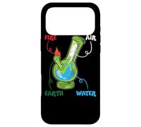 Carcasa para iPhone 17 Pro MAX Bong Elements Fire Water Earth Air THC Weed Smoking Anatomy