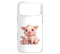 Carcasa para iPhone 17 Pro MAX Bonito diseño de mamá cerdita y Cerdito bebé