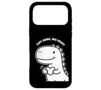 Carcasa para iPhone 17 Pro MAX Bonito diseño de San Valentín para niños de Tiny Arms Big Heart Dino