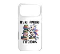 Carcasa para iPhone 17 Pro MAX Book Dragon It's Not Hoarding if It's Books Sign Bookish