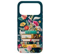 Carcasa para iPhone 17 Pro MAX Book Stack with Flowers Reading Lover Bookish