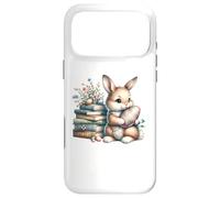 Carcasa para iPhone 17 Pro MAX Bookish Easter Bunny Reading Book Every Bunny Loves to Read