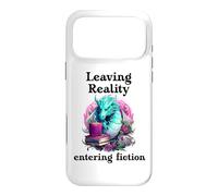 Carcasa para iPhone 17 Pro MAX Bookish Fantasy Book Dragon Leaving Reality Entering Fiction
