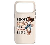 Carcasa para iPhone 17 Pro MAX Boots and Bling It's Cowgirl Thing Western Country Melanina