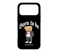 Carcasa para iPhone 17 Pro MAX Born To Be Different, Cool Teddy Bear Quotes Graphic Designs