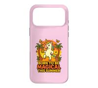 Carcasa para iPhone 17 Pro MAX Born to Be Magical Summer Vibes Piña Unicornio