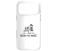 Carcasa para iPhone 17 Pro MAX Born To Heal Mascota Doctor Medicina Veterinaria