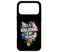 Carcasa para iPhone 17 Pro MAX Bouldering Is My Therapy Climber Rock Climbing Design