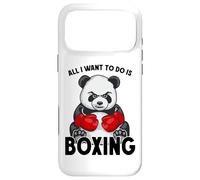Carcasa para iPhone 17 Pro MAX Boxeador de Oso Lindo Boxeador con Texto en inglés All I Want To Do