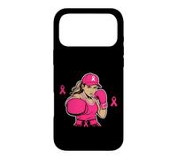 Carcasa para iPhone 17 Pro MAX Boxing Black African American Fight Breast Cancer Ribbon