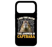 Carcasa para iPhone 17 Pro MAX Boys Girls Kids I Did The Math Answer Capybara Meme Lover