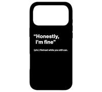 Carcasa para iPhone 17 Pro MAX British Translation: Honestly, I'm Fine”