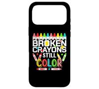 Carcasa para iPhone 17 Pro MAX Broken Crayons Still Color Mental Health Awareness Men Women