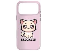 Carcasa para iPhone 17 Pro MAX Brooklyn - Lindo diseño de Gatito para niñas con Nombre Brooklyn