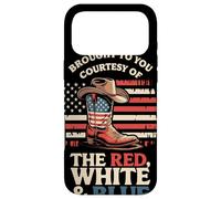 Carcasa para iPhone 17 Pro MAX Brought To You Courtesy of The Red White Blue Cowboy Boot