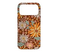 Carcasa para iPhone 17 Pro MAX Brown Flowers Meadow Floral Retro Groovy Aesthetic Women