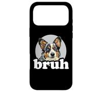 Carcasa para iPhone 17 Pro MAX Bruh Bro Boys Girls Blue Merle Cardigan Welsh Corgi Lover