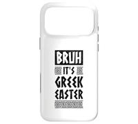 Carcasa para iPhone 17 Pro MAX Bruh It Is Gr aster Ortodoxa Pascua Bandera de Grecia Griega