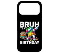 Carcasa para iPhone 17 Pro MAX Bruh Its My Birthday Master Builder Dabbing Blocks Bricks