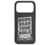 Carcasa para iPhone 17 Pro MAX Bruh Lee Tu Biblia - Meme Cristiano Divertido De Fe Religiosa