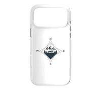Carcasa para iPhone 17 Pro MAX Brújula - Norte - Sur - Oeste - Este - Viajes - Montañas