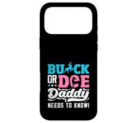 Carcasa para iPhone 17 Pro MAX Buck or Doe Daddy Necesita Saber la Caza de Fiesta de revelación de género