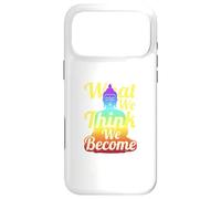 Carcasa para iPhone 17 Pro MAX Buda Mindfulness Zen Lo Que pensamos Nos convertimos Frase