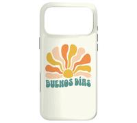 Carcasa para iPhone 17 Pro MAX Buenos Días Boho Sun Retro Español Mañana Agitado