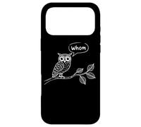 Carcasa para iPhone 17 Pro MAX Búho gramatical - ¿Quién? - Gracioso