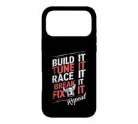 Carcasa para iPhone 17 Pro MAX Build Tune Race Break Fix It Repeat - Destornillador para Deportes de Motor