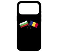 Carcasa para iPhone 17 Pro MAX Bulgaria Rumania Banderas Cruzadas Amistad Rumana Búlgara