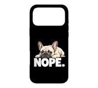 Carcasa para iPhone 17 Pro MAX Bulldog Francés Nope Hoy No Mala Actitud Perezoso Frenchie