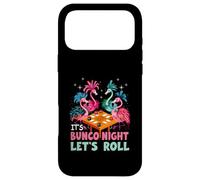 Carcasa para iPhone 17 Pro MAX Bunco Night Pink Flamingo Bunco Juego Dados Tropical Gambling