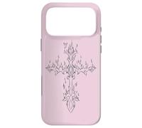 Carcasa para iPhone 17 Pro MAX Burning Cross in Flame EMO E-Girl Boy Alt Y2K Trad Mall gótico