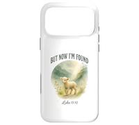 Carcasa para iPhone 17 Pro MAX But Now I’m Found Luke 15:10 Watercolor Lamb Christian