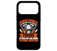 Carcasa para iPhone 17 Pro MAX Caballos de Fuerza es lo rápido Que golpeas la Pared Divertido mecánico de Coches
