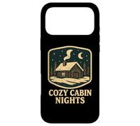 Carcasa para iPhone 17 Pro MAX Cabañas acogedoras Noches Retro Invierno Cabina, Amante de la Naturaleza al Aire Libre