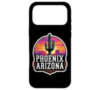 Carcasa para iPhone 17 Pro MAX Cactus Vintage de Phoenix Arizona, Retro, Sunset Valley Sun