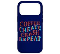 Carcasa para iPhone 17 Pro MAX Café Crear Accidente Repetir Divertido para Creativas