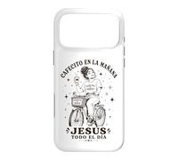 Carcasa para iPhone 17 Pro MAX Cafecito en la Mañana Jesús Todo el Día Cristiana