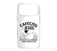 Carcasa para iPhone 17 Pro MAX Cafecito en la Mañana Jesús Todo el Día Latina