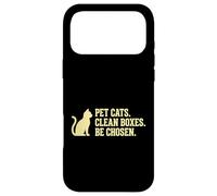 Carcasa para iPhone 17 Pro MAX Cajas limpiadoras para Gatos felinos, dueños de Mascotas, Amantes de los Gatos
