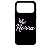Carcasa para iPhone 17 Pro MAX Caligrafía Italiana Nonna Abuela Abuela Rosa Corona