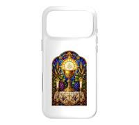 Carcasa para iPhone 17 Pro MAX Cáliz Y Eucaristía Gótico Católico Mosaico Arte Arte