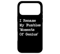 Carcasa para iPhone 17 Pro MAX Cambio el Nombre de mis Momentos de Fumbles de Genio Malabares Divertidos