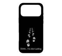 Carcasa para iPhone 17 Pro MAX Caminando Silencioso Shhh no me molestes Estoy Caminando en