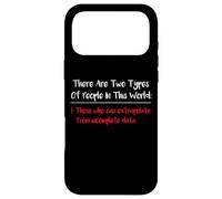 Carcasa para iPhone 17 Pro MAX Camisa con Texto en inglés There Are Two Types of People